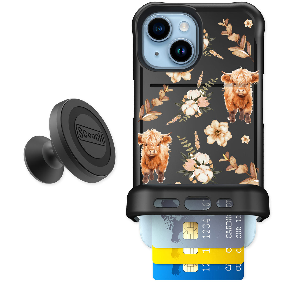 Scooch Wingmate Baby Cow for iPhone 15 β Starter Bundle