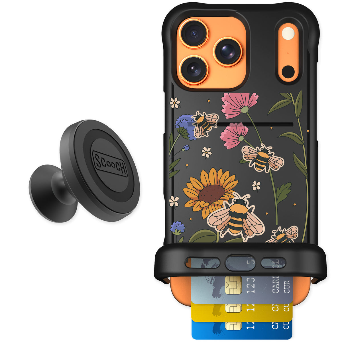 Scooch Wingmate Bee Happy for iPhone 17 Pro Max — Starter Bundle