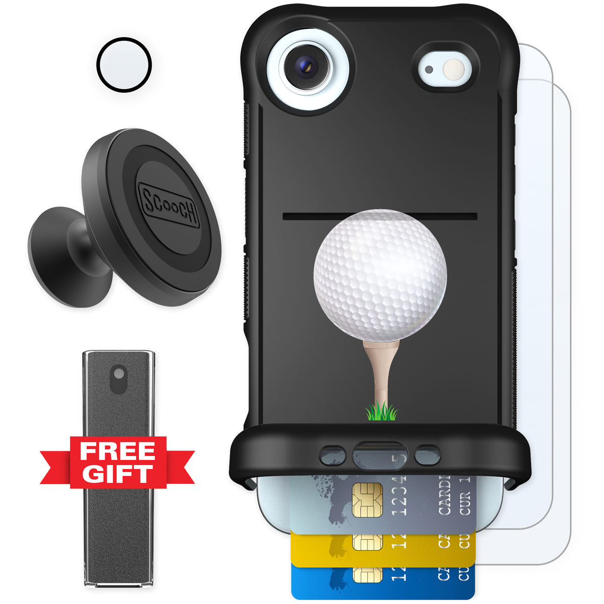 Scooch Wingmate Tee Time for iPhone Air β Defender Bundle