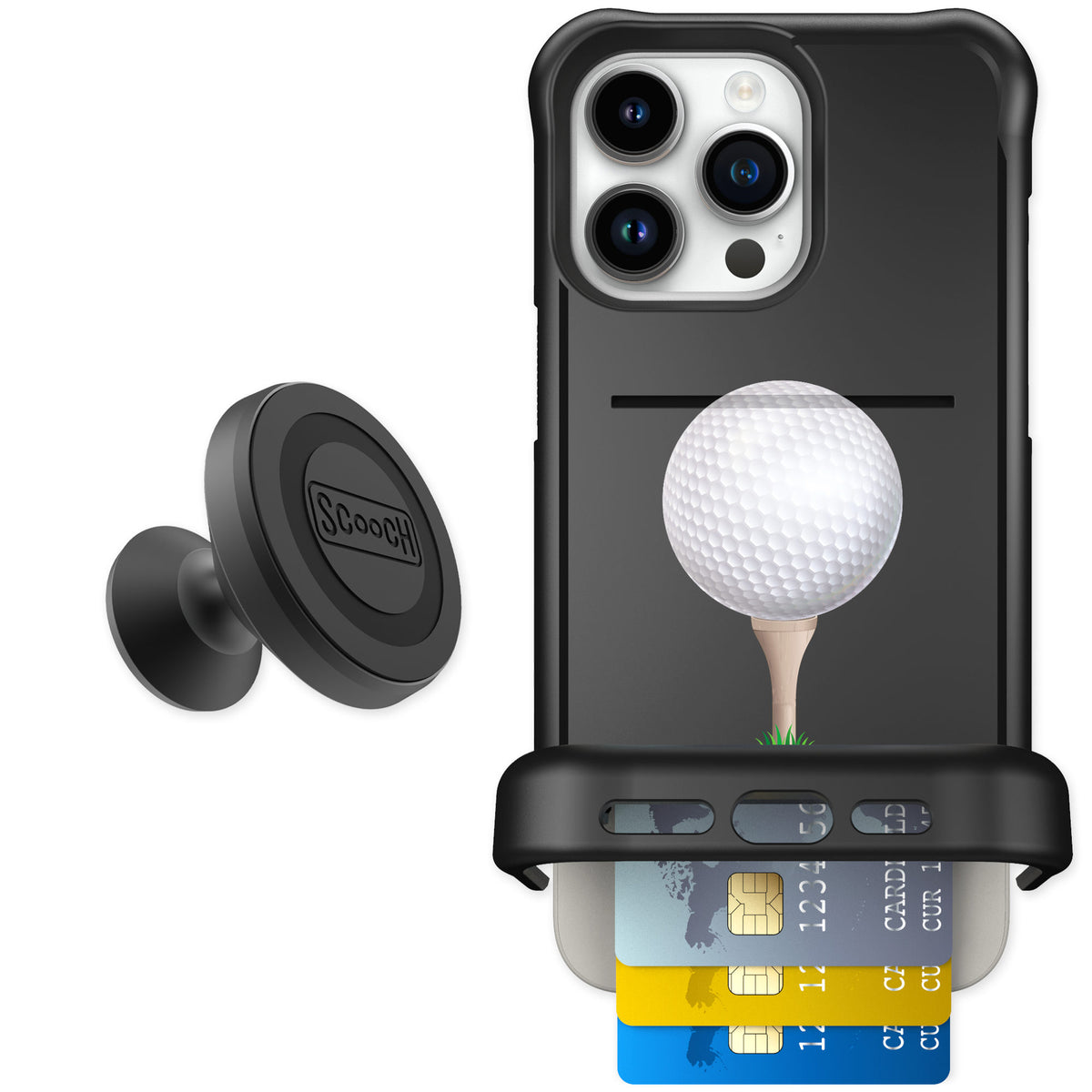 Scooch Wingmate Tee Time for iPhone 15 Pro Max β Starter Bundle
