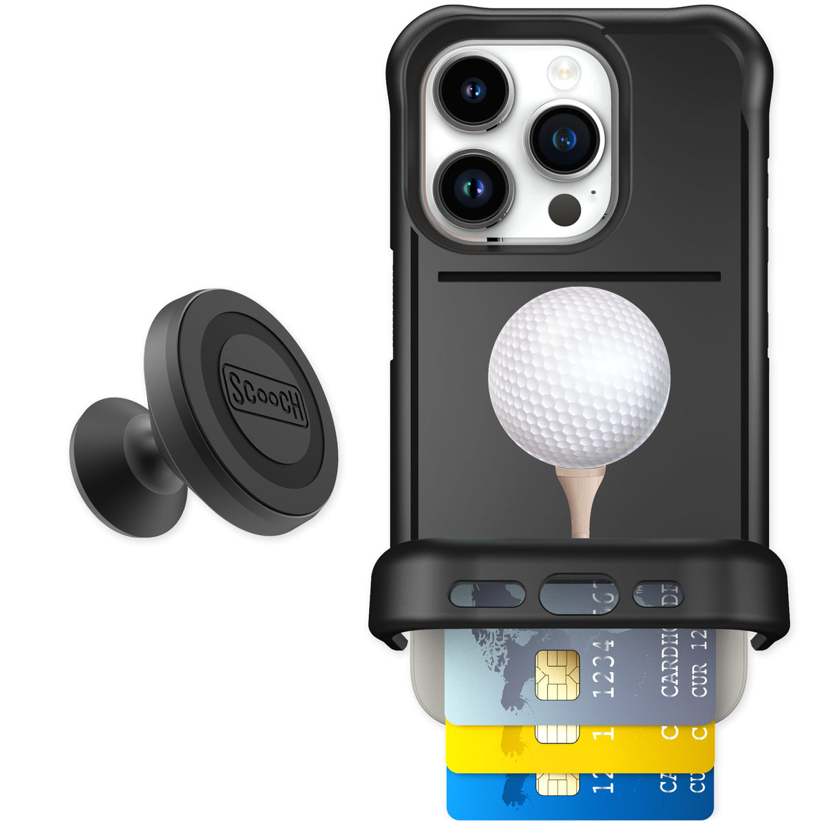 Scooch Wingmate Tee Time for iPhone 15 Pro β Starter Bundle