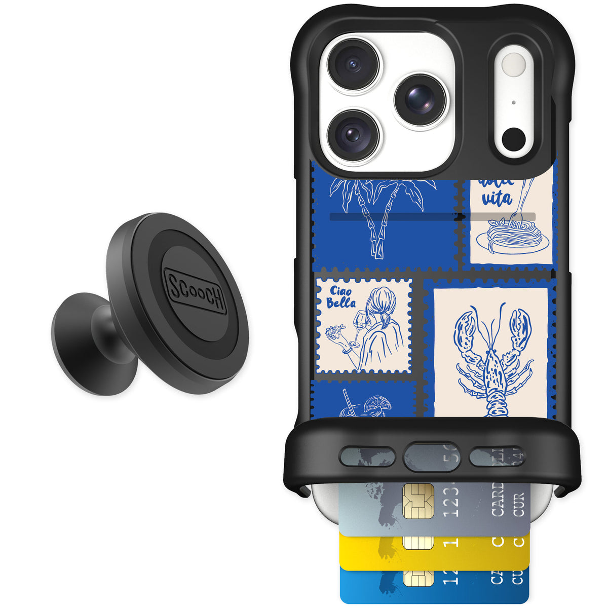 Scooch Wingmate Euro Summer for iPhone 18 Pro — Starter Bundle