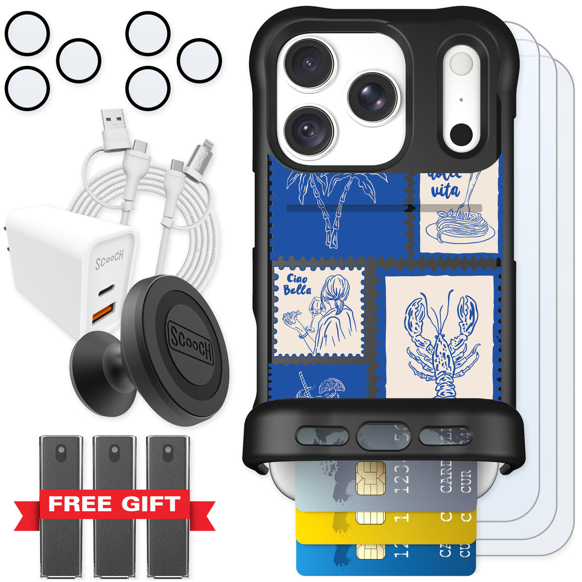 Scooch Wingmate Euro Summer for iPhone 18 Pro — Ultimate Bundle
