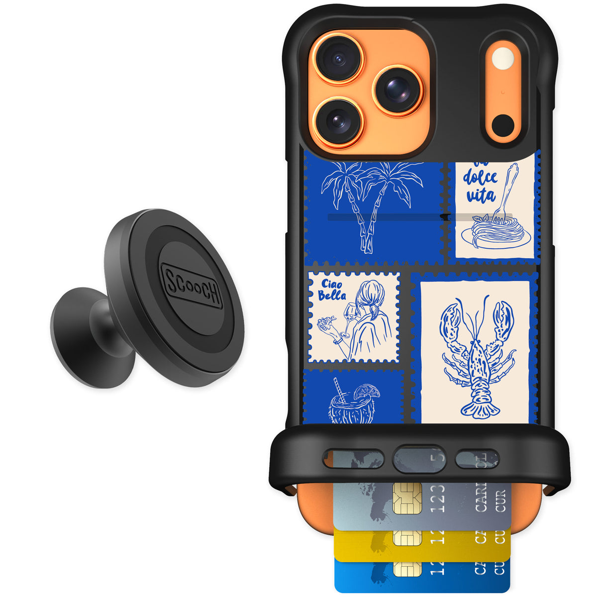 Scooch Wingmate Euro Summer for iPhone 17 Pro Max — Starter Bundle