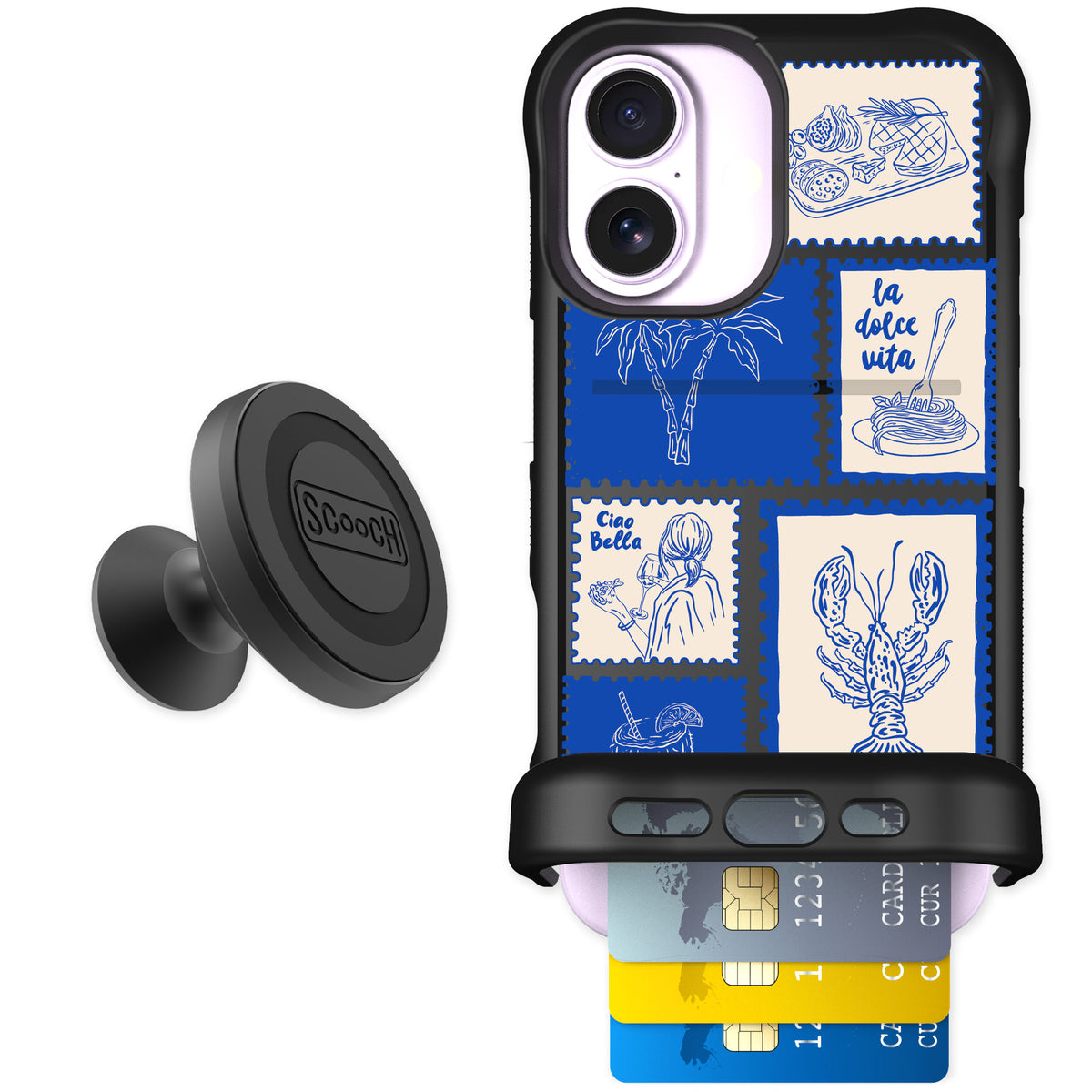 Scooch Wingmate Euro Summer for iPhone 17 — Starter Bundle
