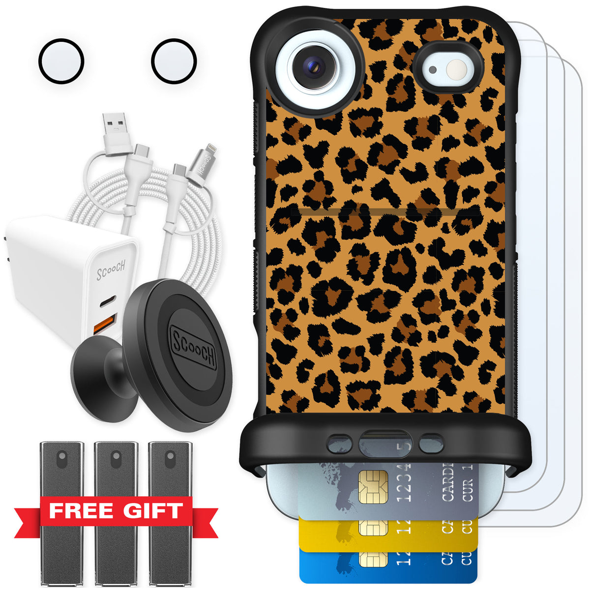 Scooch Wingmate Fierce Feline for iPhone Air — Ultimate Bundle