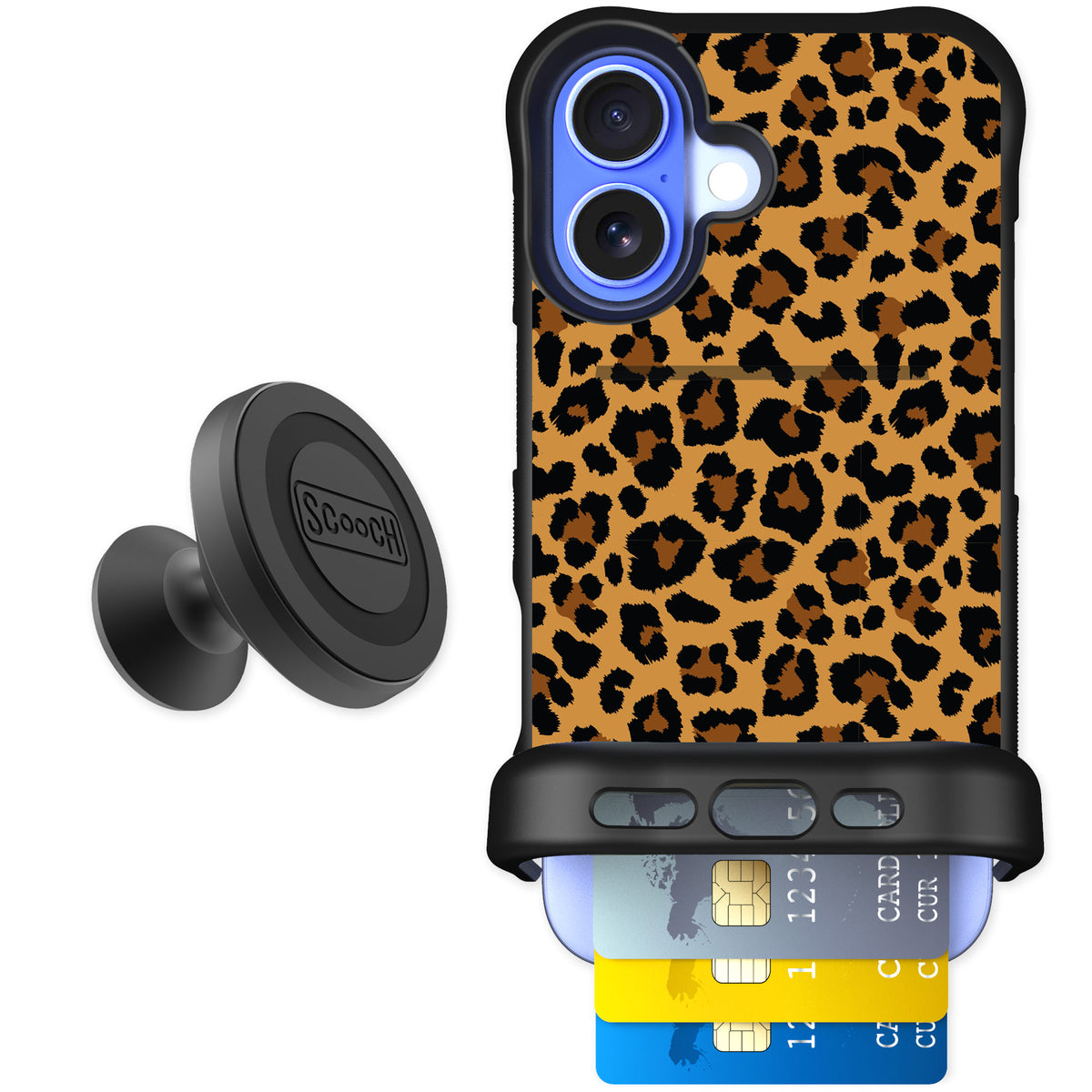 Scooch Wingmate Fierce Feline for iPhone 16 — Starter Bundle
