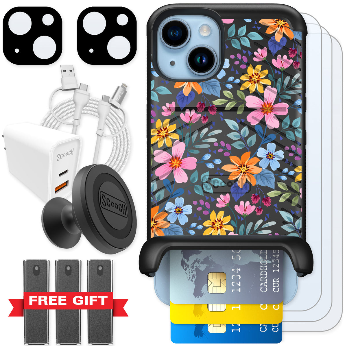 Scooch Wingmate Full Bloom for iPhone 14 — Ultimate Bundle