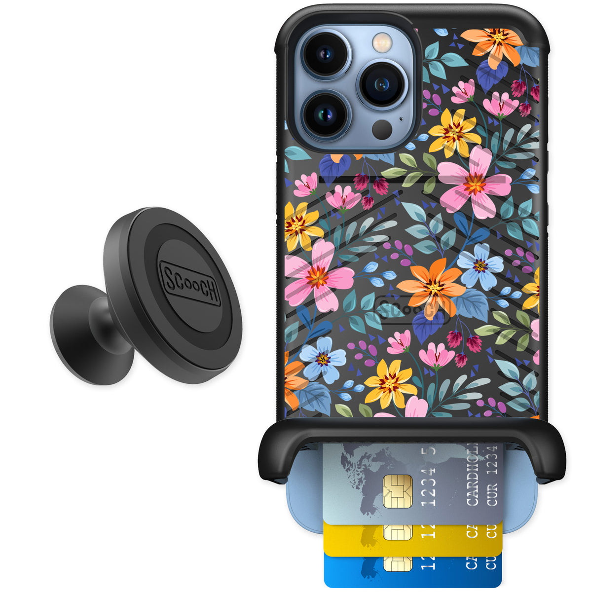 Scooch Wingmate Full Bloom for iPhone 13 Pro Max — Starter Bundle