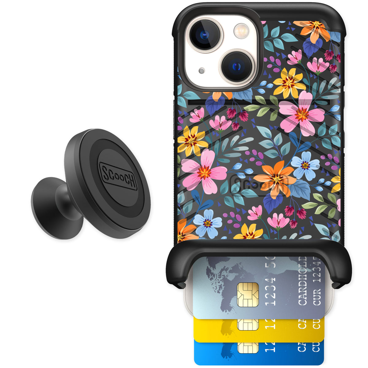 Scooch Wingmate Full Bloom for iPhone 13 mini — Starter Bundle