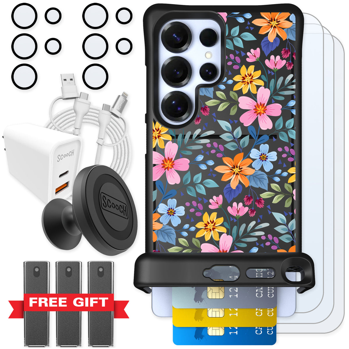 Scooch Wingmate Full Bloom for Galaxy S25 Ultra — Ultimate Bundle
