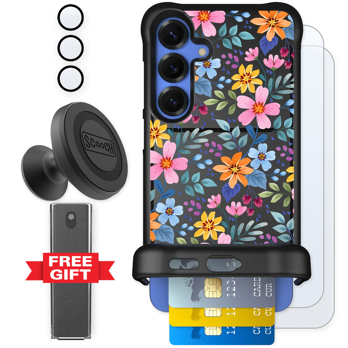 Scooch Wingmate Full Bloom for Galaxy S25+ — Defender Bundle