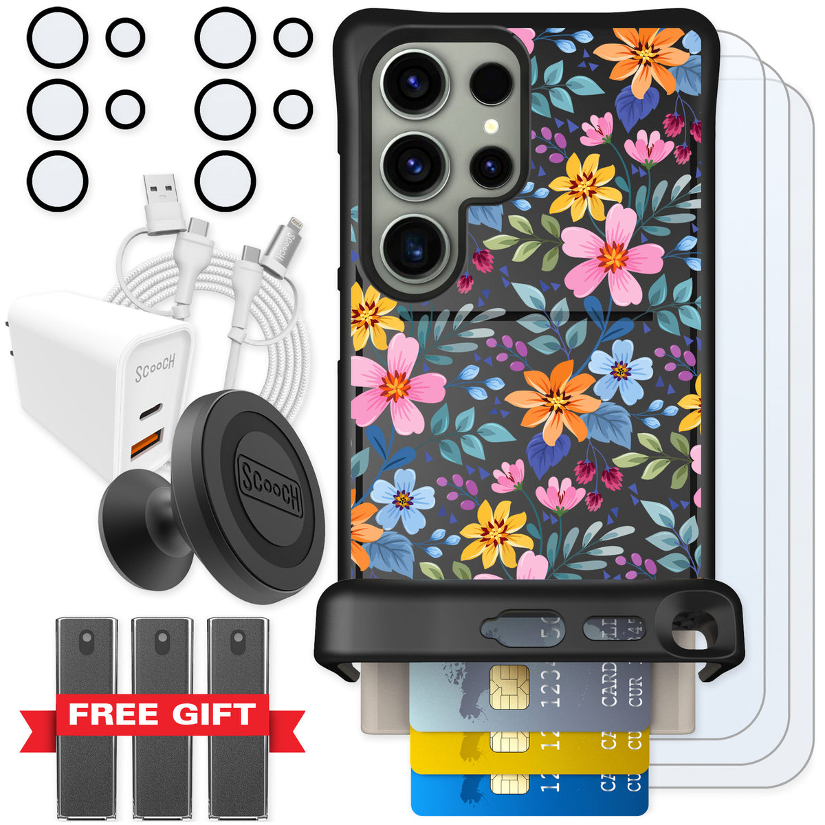 Scooch Wingmate Full Bloom for Galaxy S24 Ultra — Ultimate Bundle