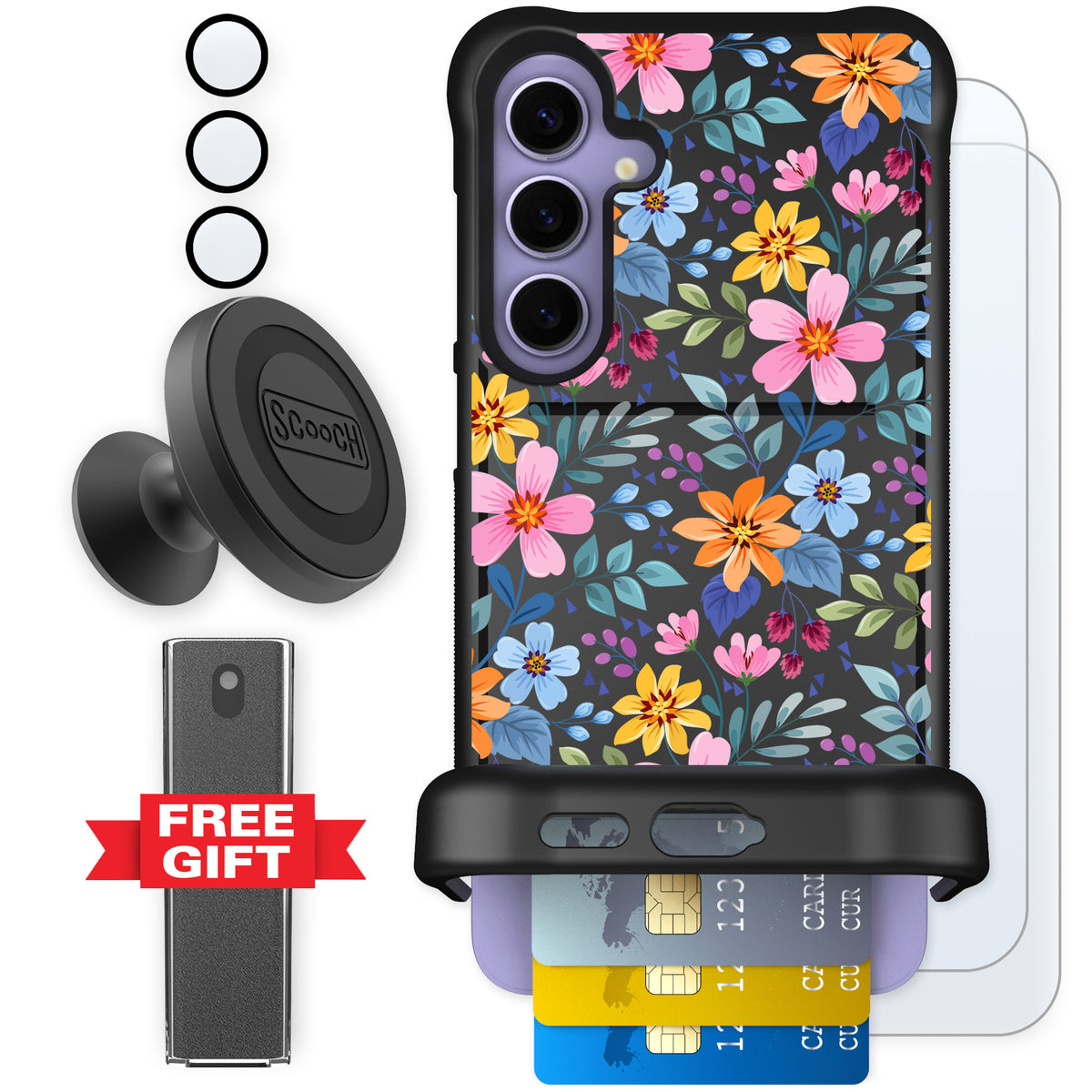 Scooch Wingmate Full Bloom for Galaxy S24+ — Defender Bundle