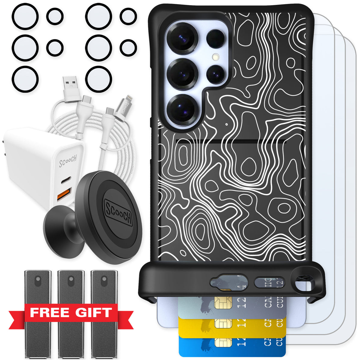 Scooch Wingmate Topography for Galaxy S25 Ultra — Ultimate Bundle