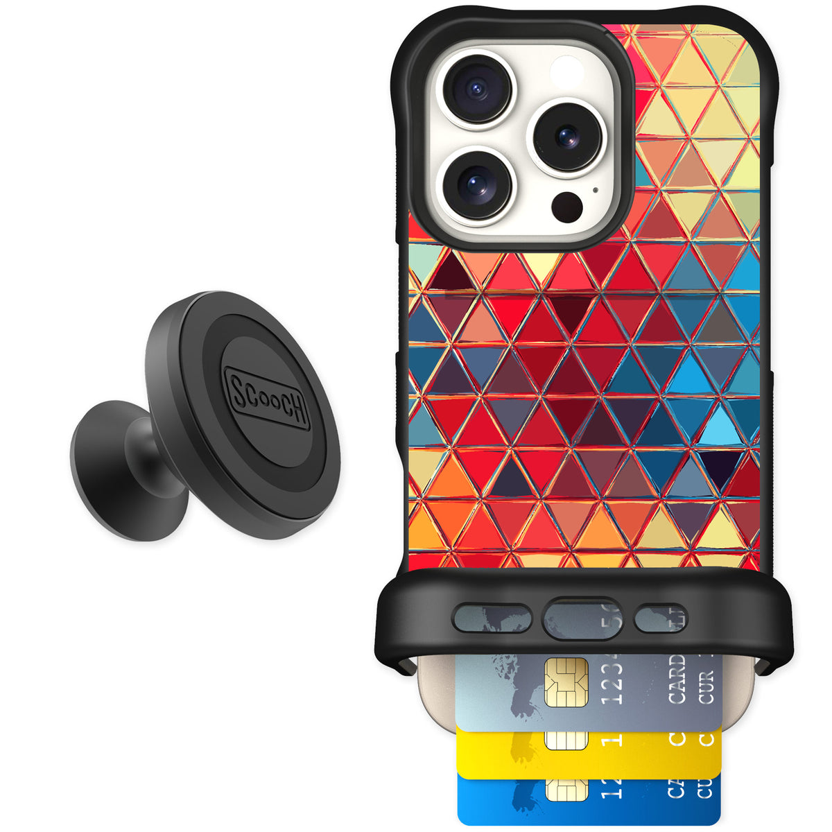 Scooch Wingmate Festive Glass for iPhone 16 Pro — Starter Bundle