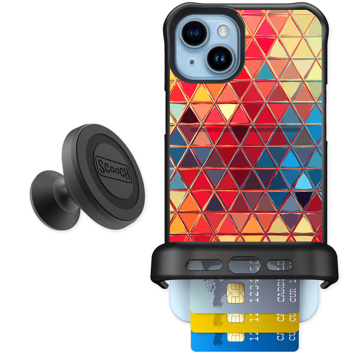 Scooch Wingmate Festive Glass for iPhone 14 Plus — Starter Bundle