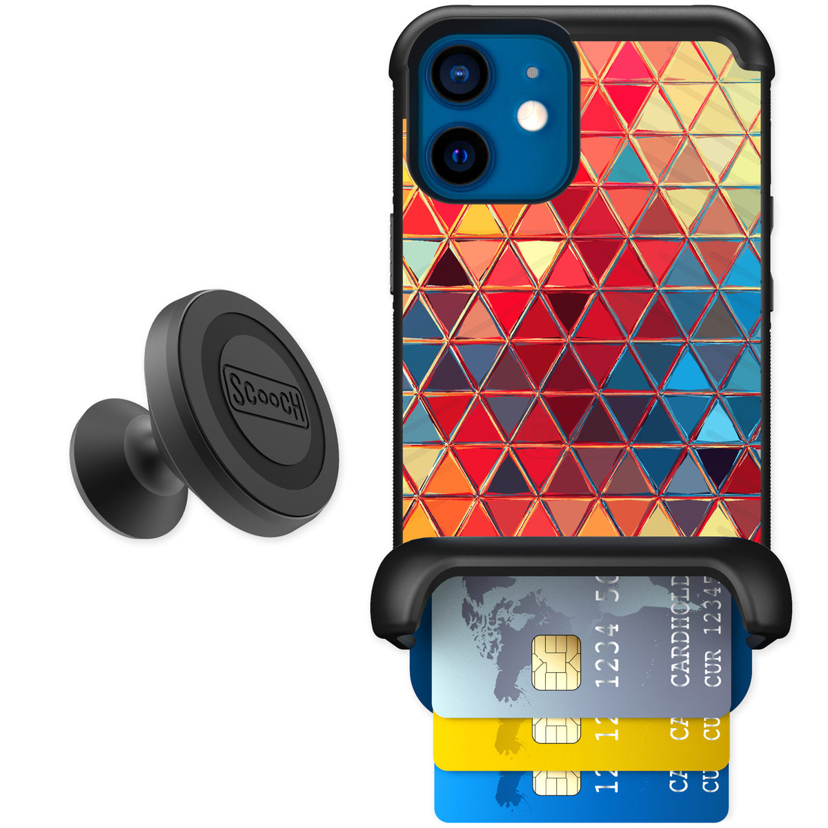 Scooch Wingmate Festive Glass for iPhone 12 mini — Starter Bundle