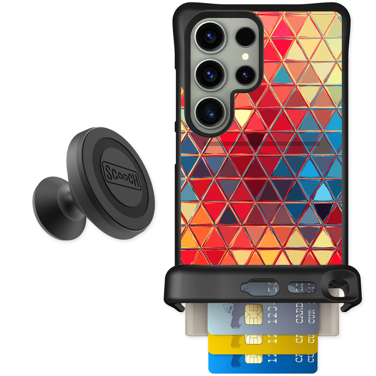 Scooch Wingmate Festive Glass for Galaxy S24 Ultra — Starter Bundle