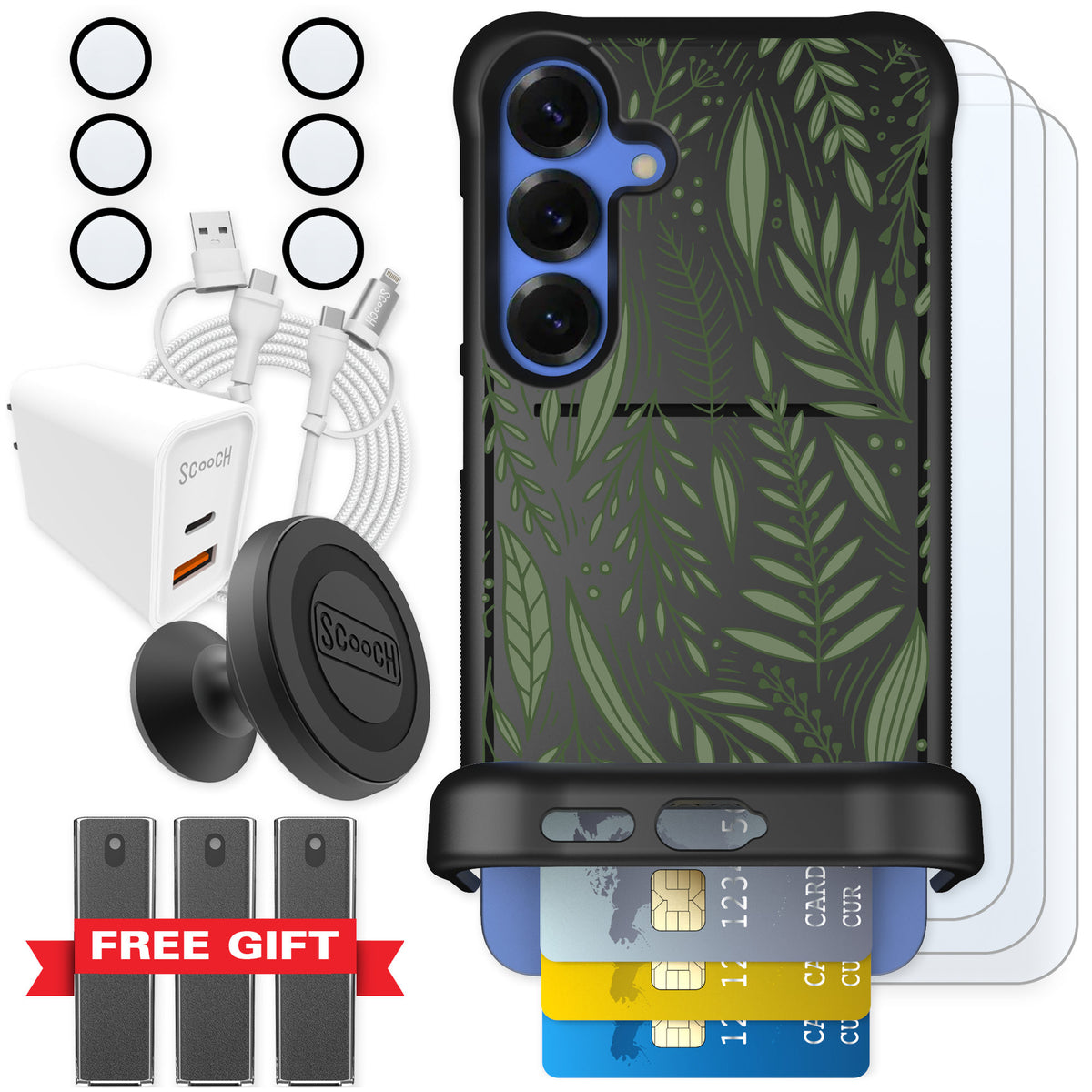 Scooch Wingmate Willow Garden for Galaxy S25+ — Ultimate Bundle