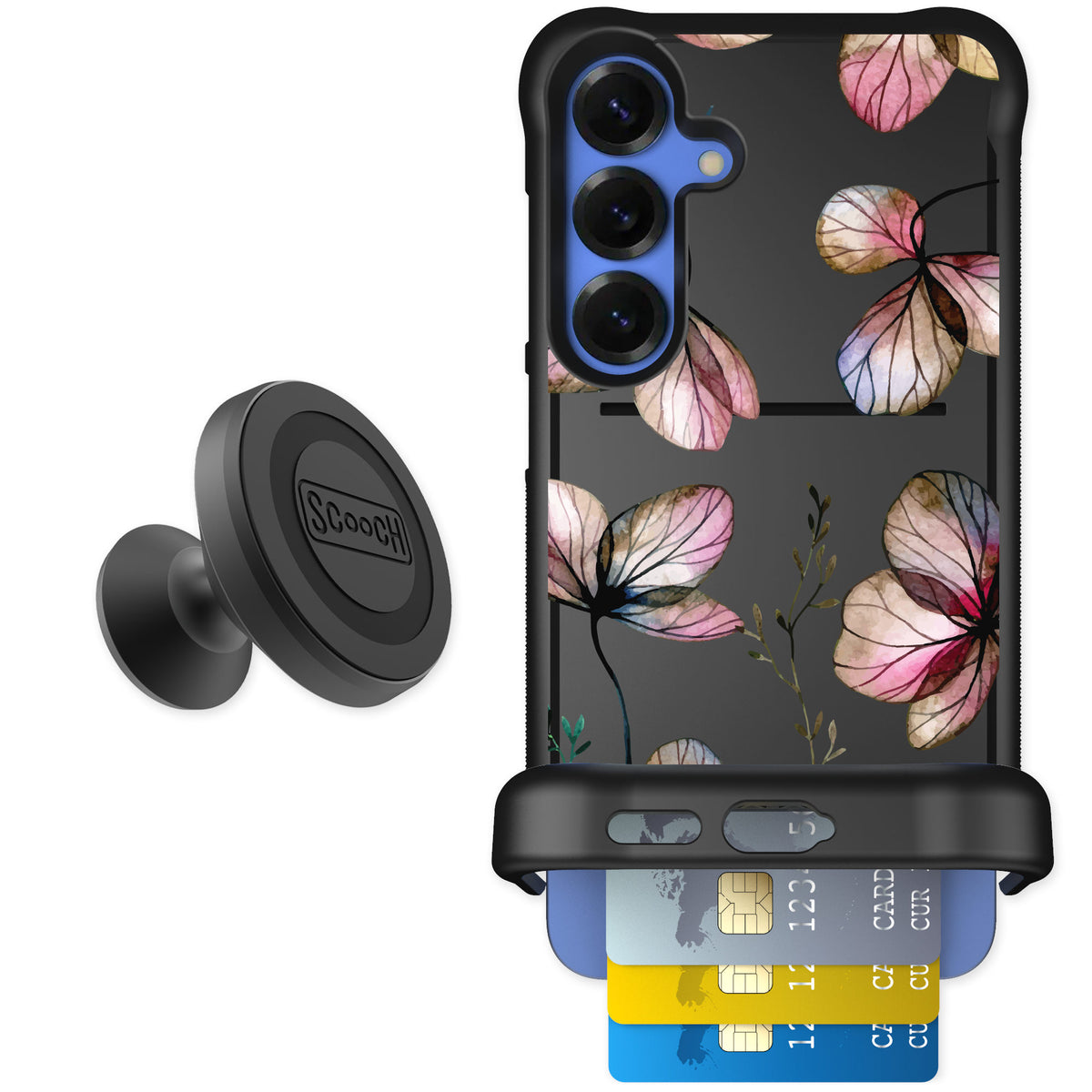 Scooch Wingmate Dried Flowers for Galaxy S25+ — Starter Bundle