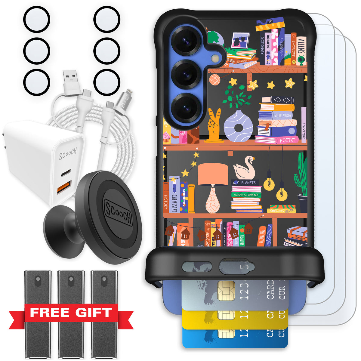 Scooch Wingmate Little Library for Galaxy S25+ — Ultimate Bundle