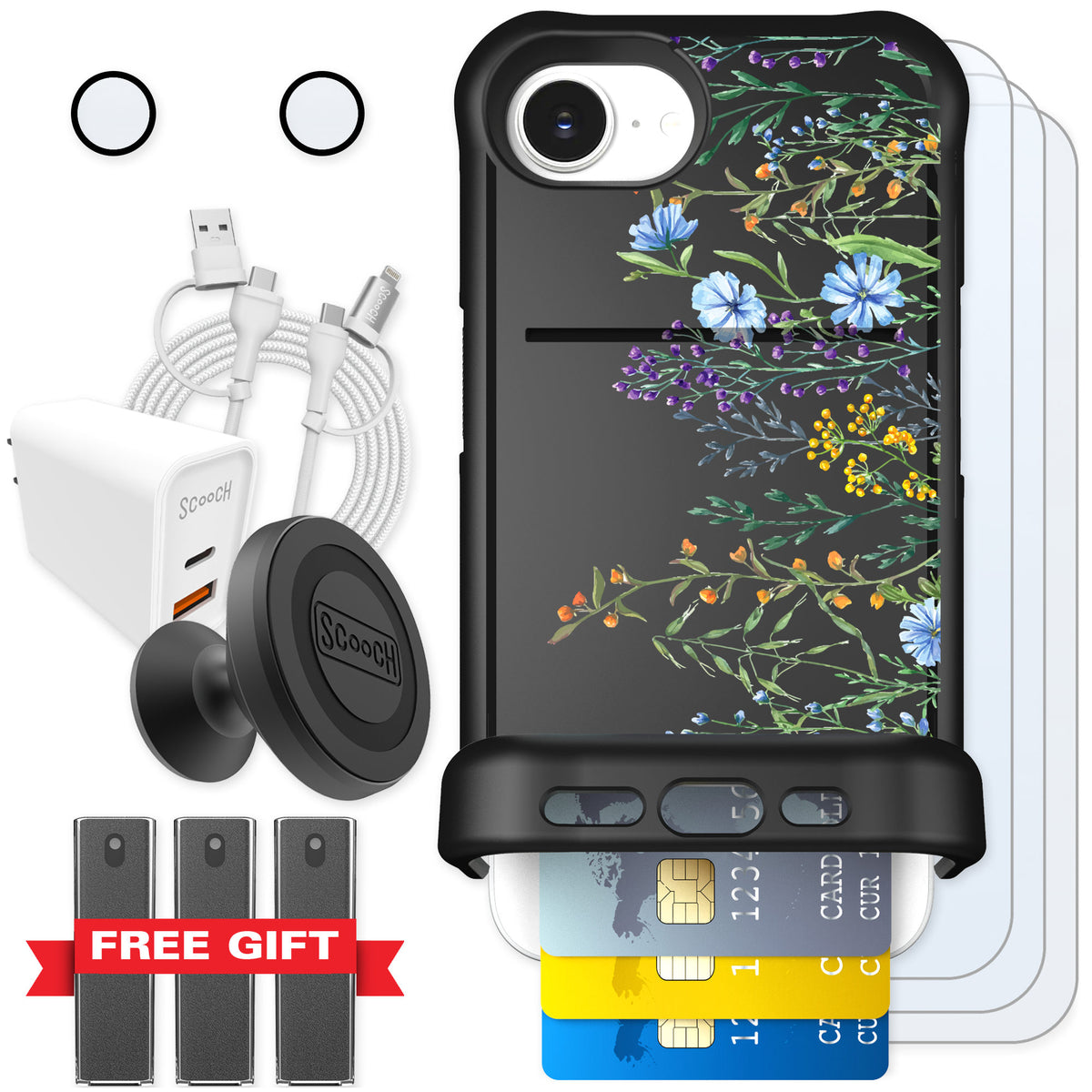 Scooch Wingmate Meadow Bloom for iPhone 17e β Ultimate Bundle