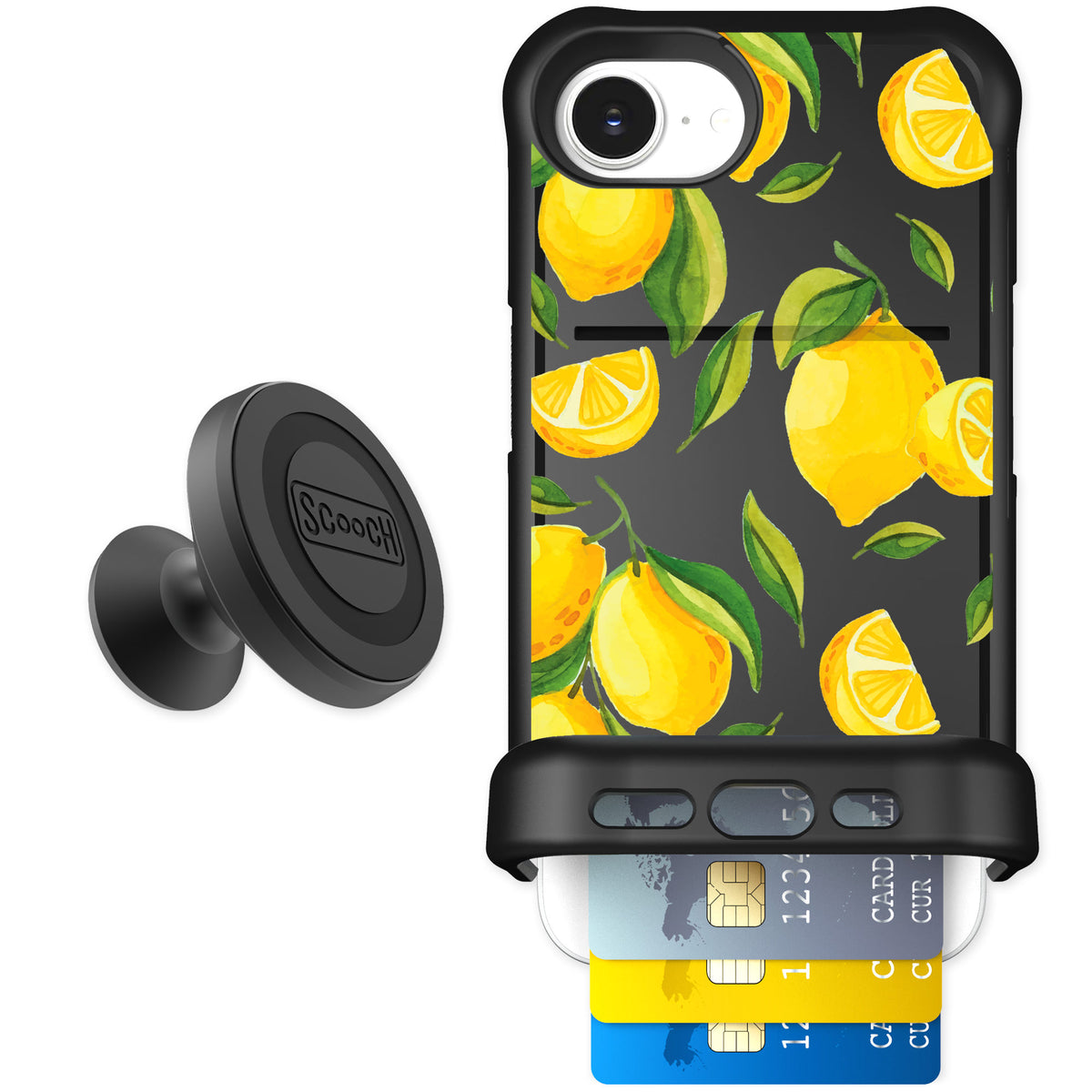 Scooch Wingmate Amalfi Lemons for iPhone 17e — Starter Bundle