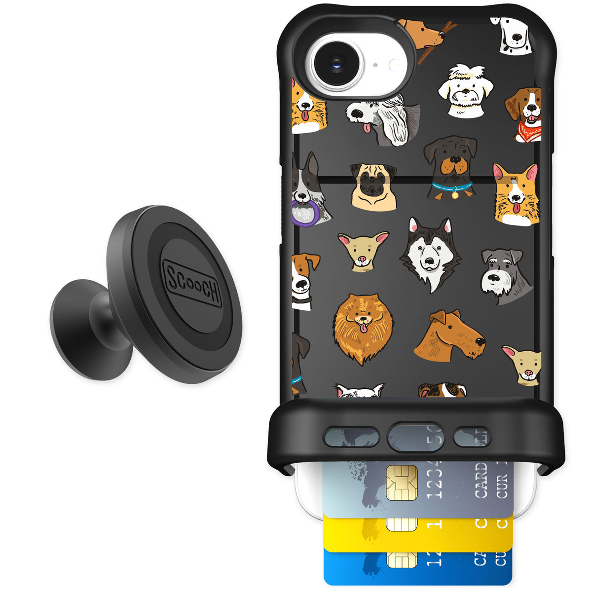 Scooch Wingmate Dog Squad for iPhone 16e — Starter Bundle
