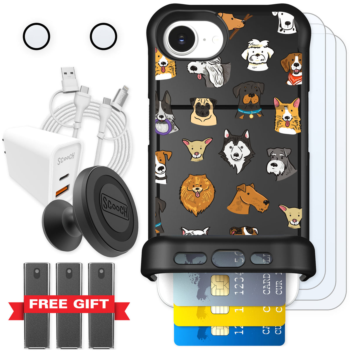 Scooch Wingmate Dog Squad for iPhone 16e — Ultimate Bundle