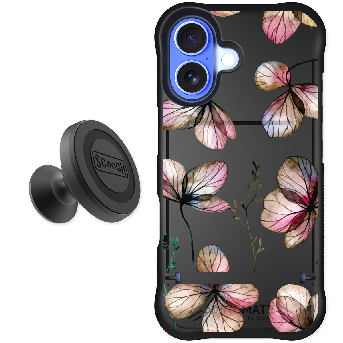 Scooch Wingmate Dried Flowers for iPhone 16 — Starter Bundle