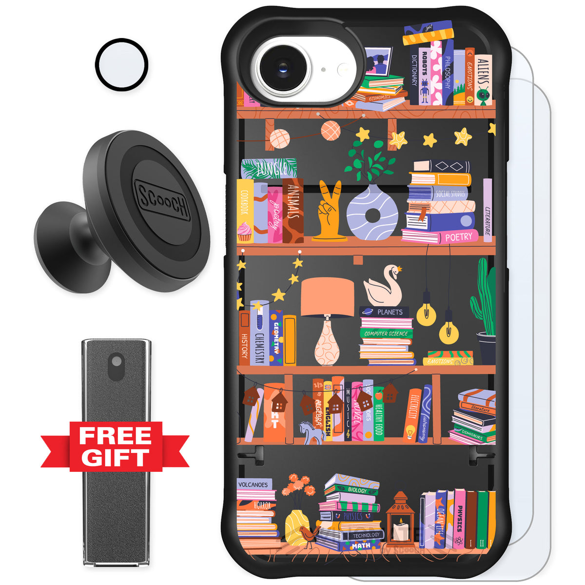 Scooch Wingmate Little Library for iPhone 17e — Defender Bundle
