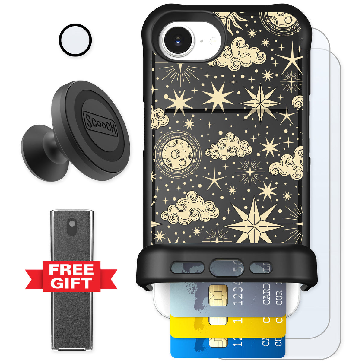 Scooch Wingmate Celestial Sleep for iPhone 17e — Defender Bundle