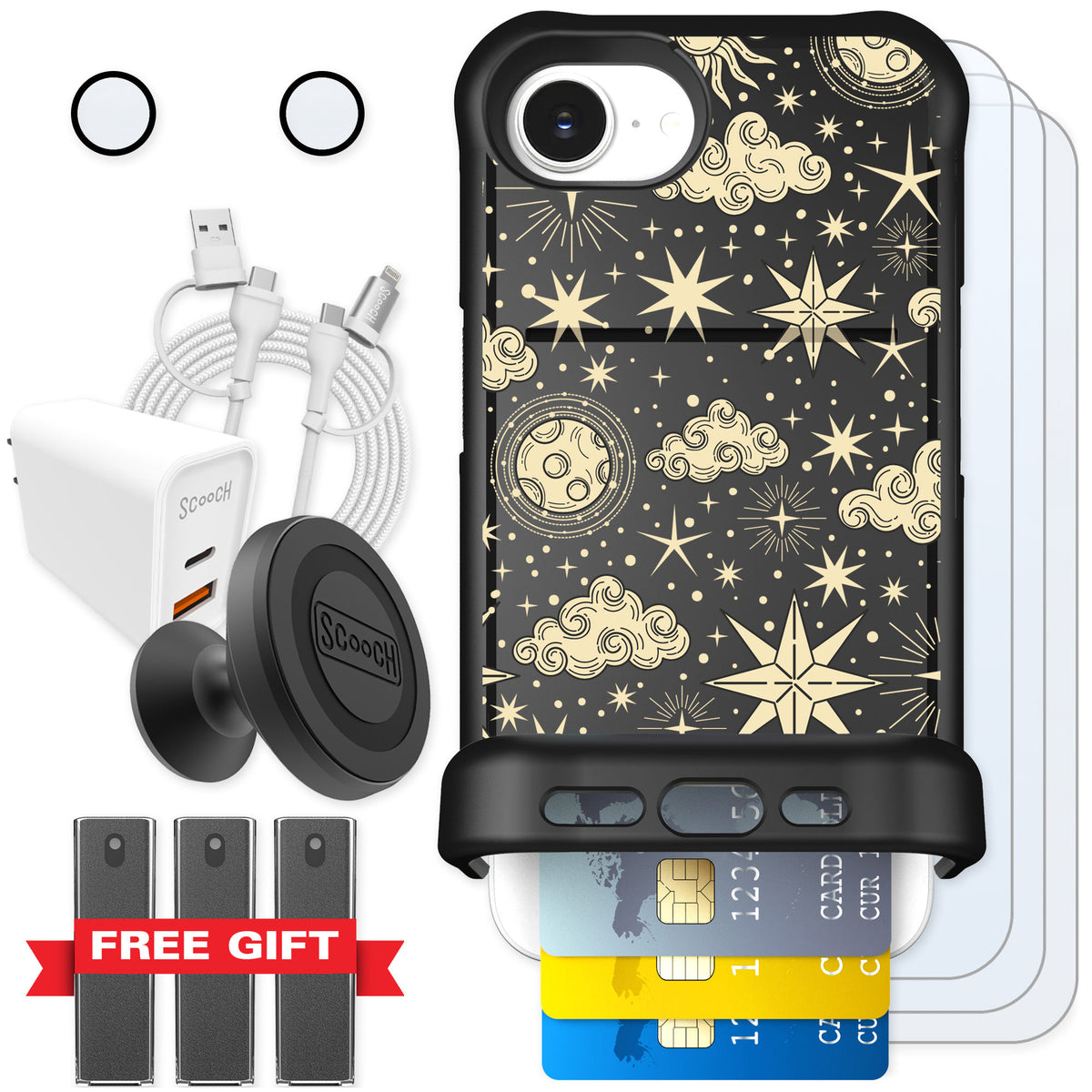 Scooch Wingmate Celestial Sleep for iPhone 17e — Ultimate Bundle