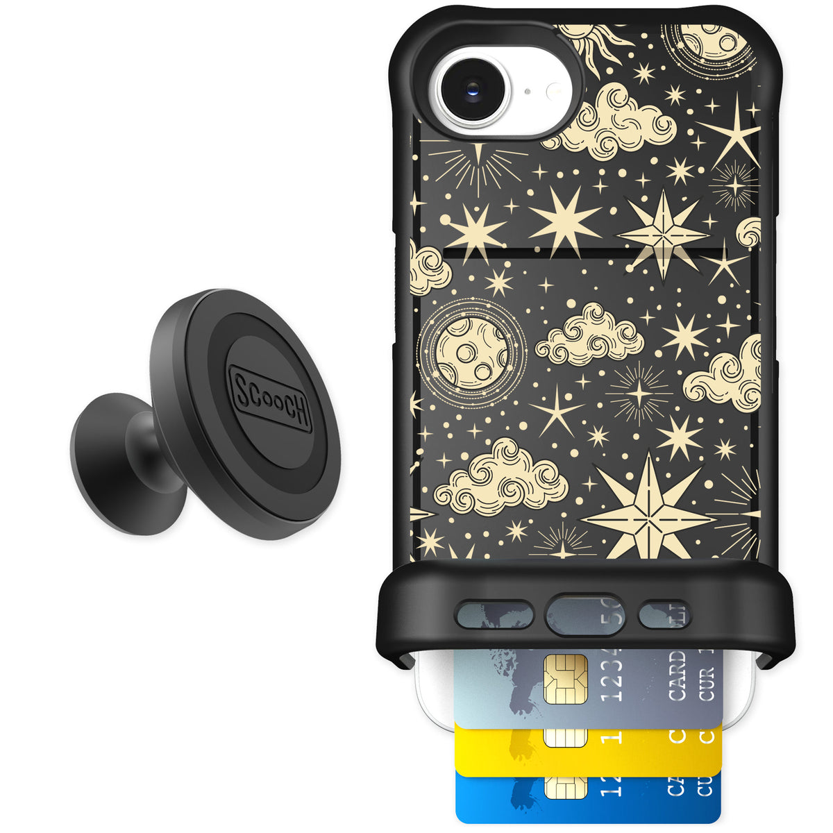 Scooch Wingmate Celestial Sleep for iPhone 16e — Starter Bundle