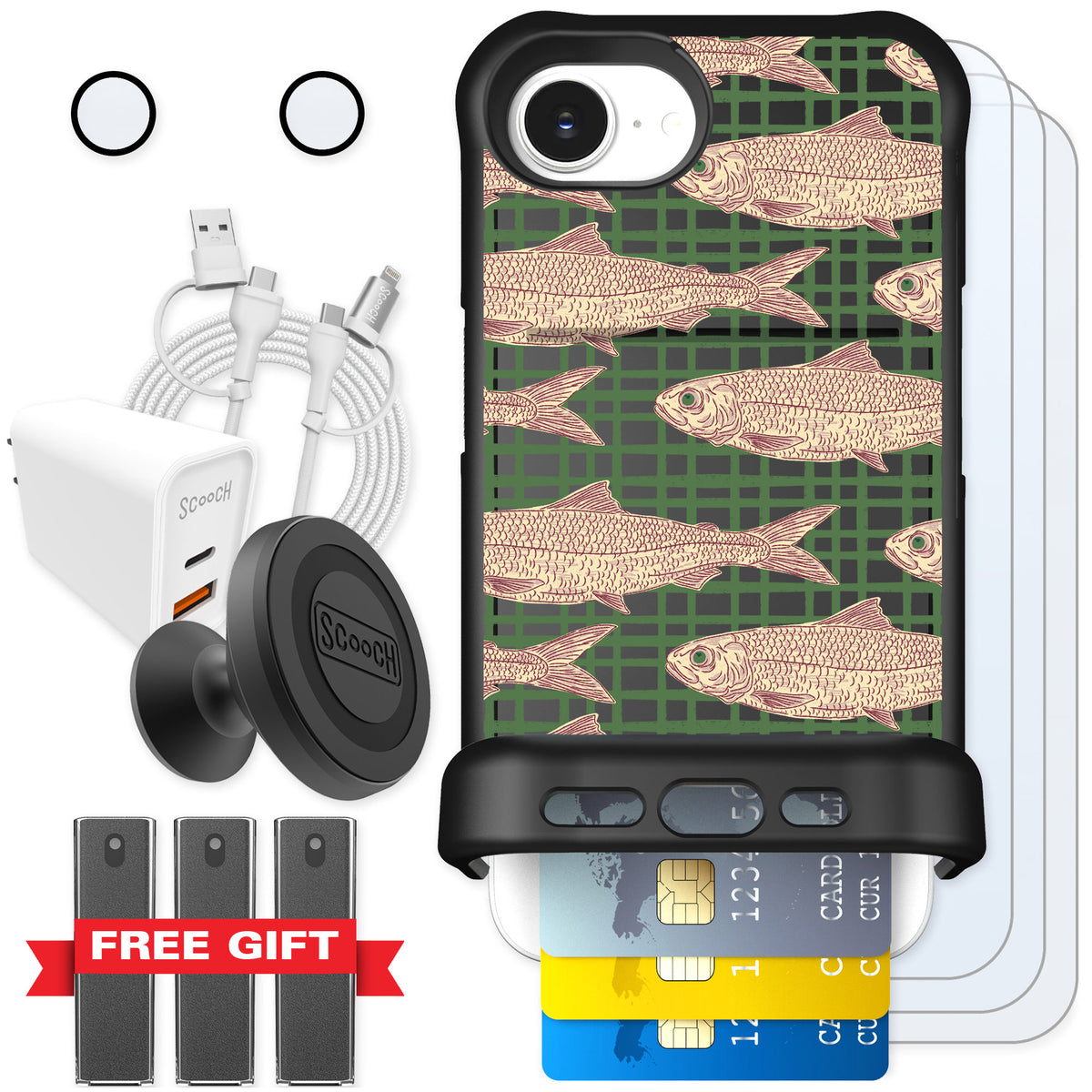 Scooch Wingmate Fresh Catch for iPhone 17e — Ultimate Bundle