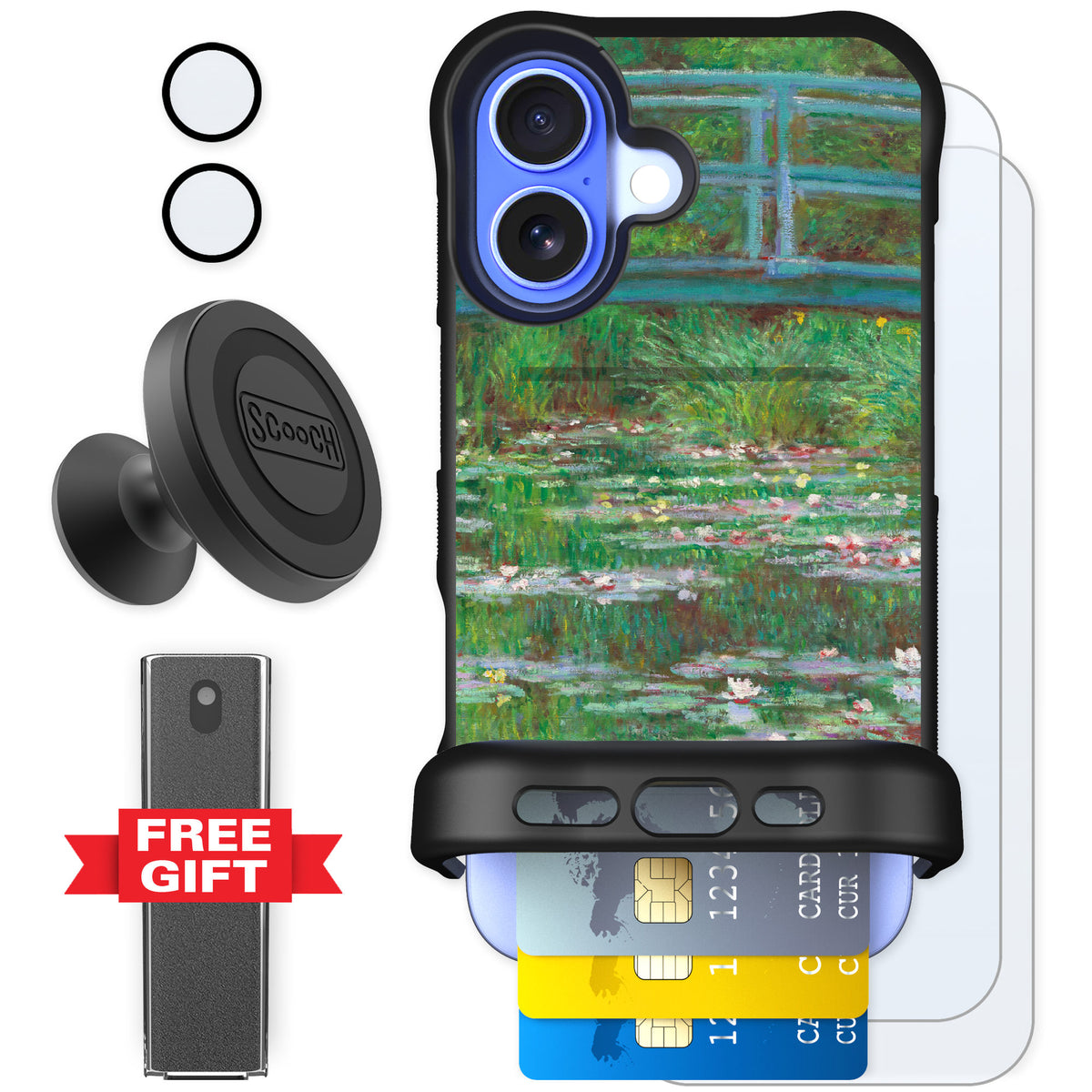 Scooch Wingmate Japanese Footbridge for iPhone 16 β Defender Bundle