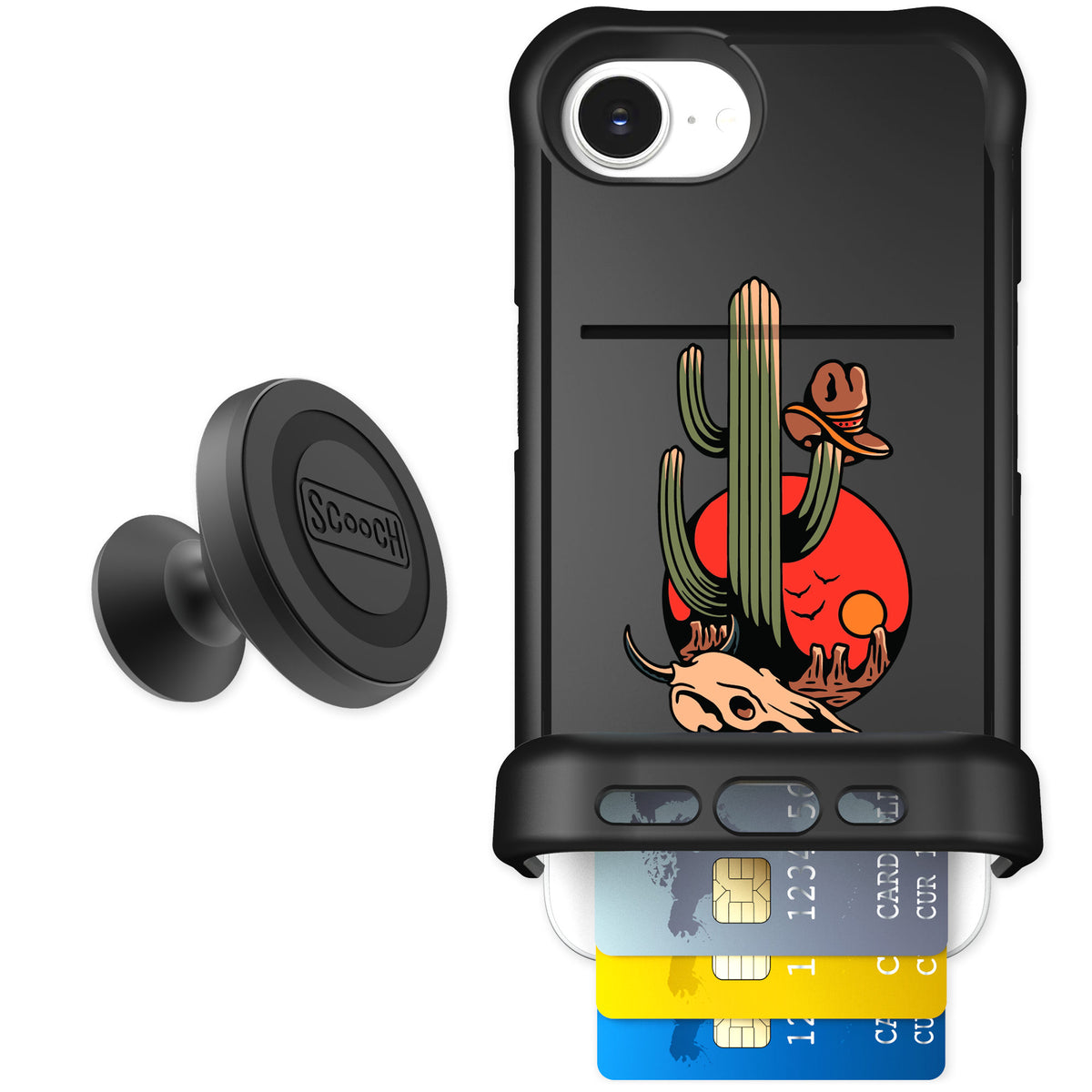 Scooch Wingmate Cactus Flash for iPhone 16e — Starter Bundle