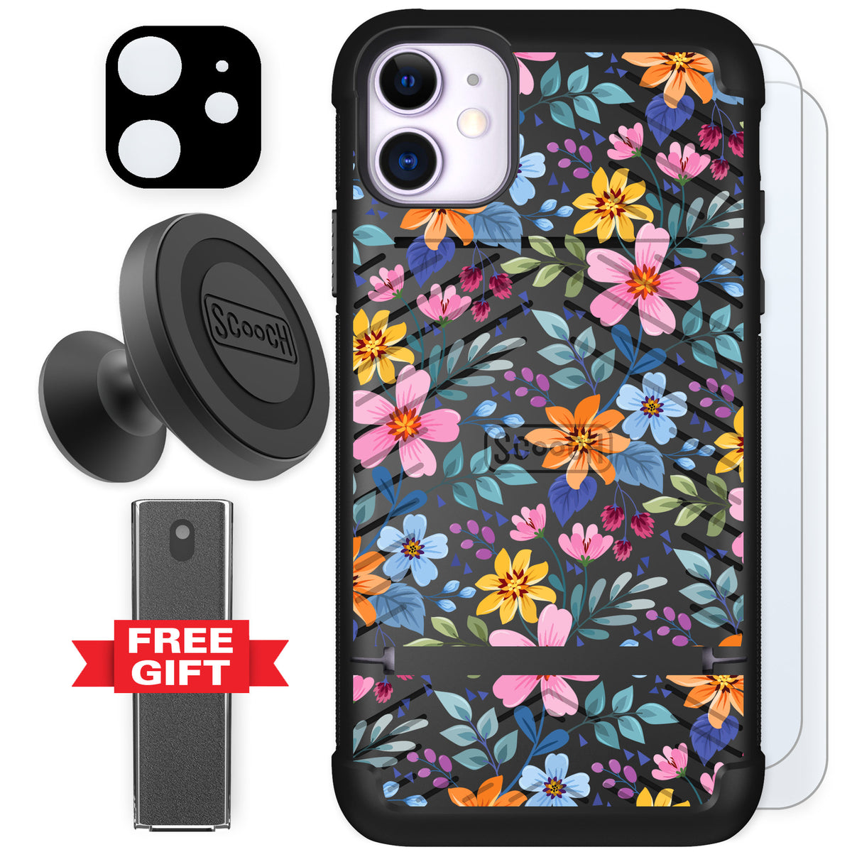 Scooch Wingmate Full Bloom for iPhone 11 — Defender Bundle