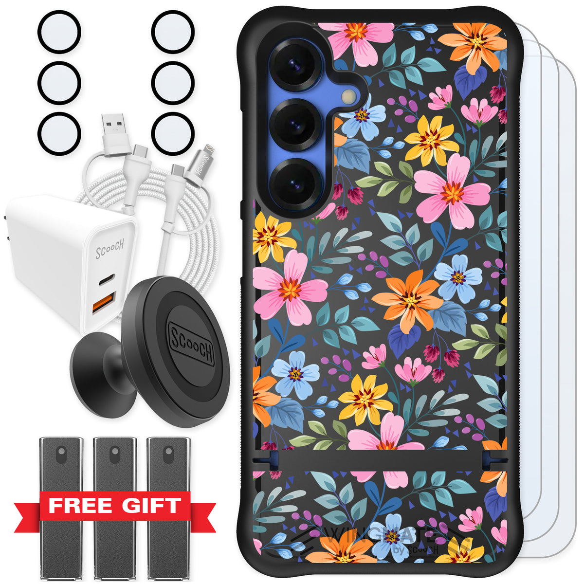Scooch Wingmate Full Bloom for Galaxy S25 — Ultimate Bundle