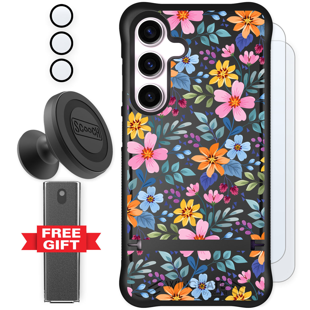 Scooch Wingmate Full Bloom for Galaxy S24 — Defender Bundle