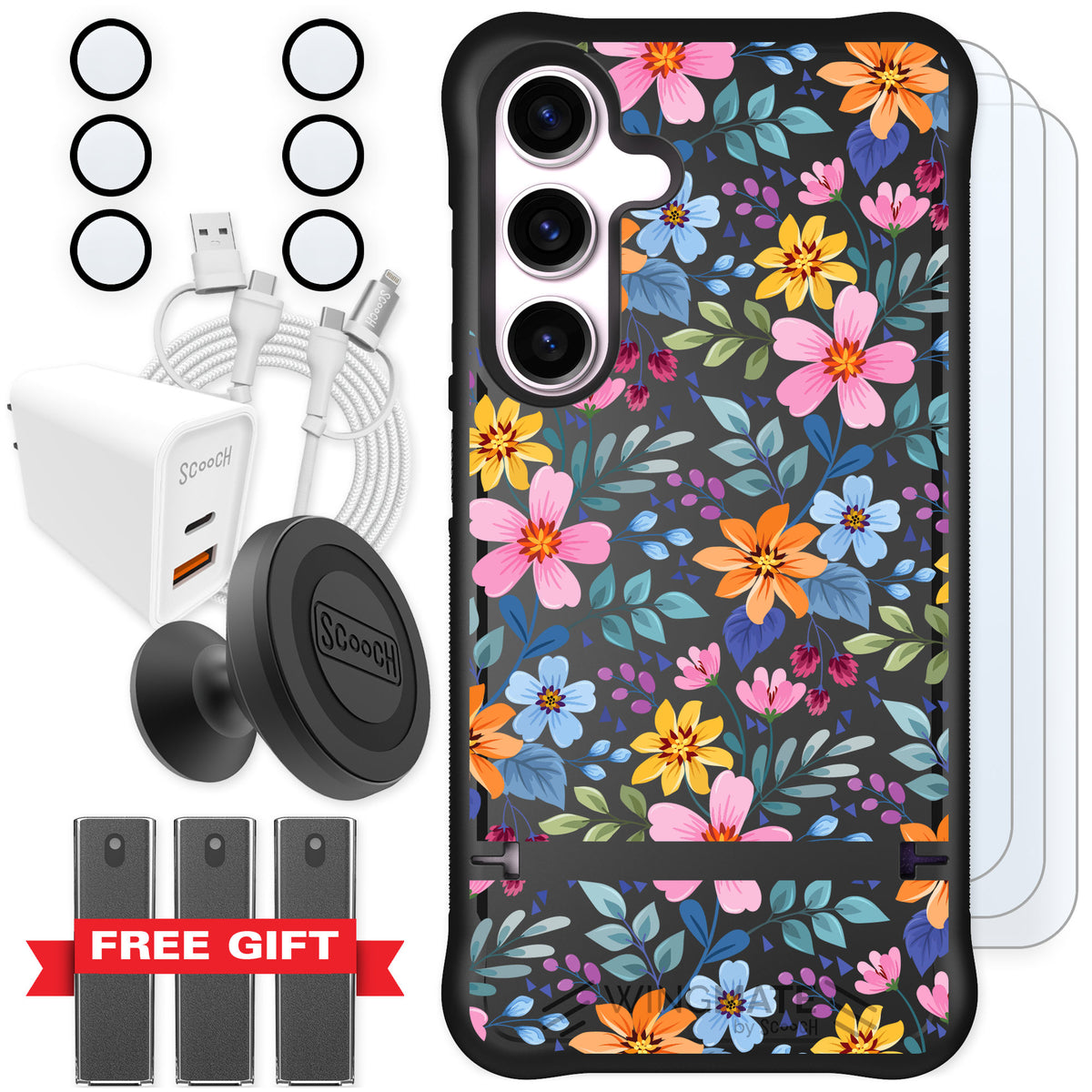 Scooch Wingmate Full Bloom for Galaxy S24 — Ultimate Bundle