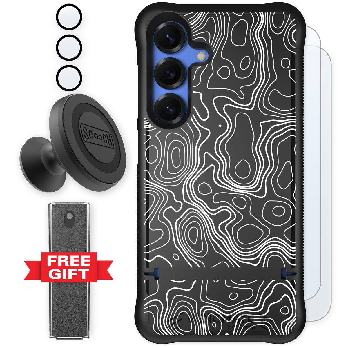 Scooch Wingmate Topography for Galaxy S25 — Defender Bundle