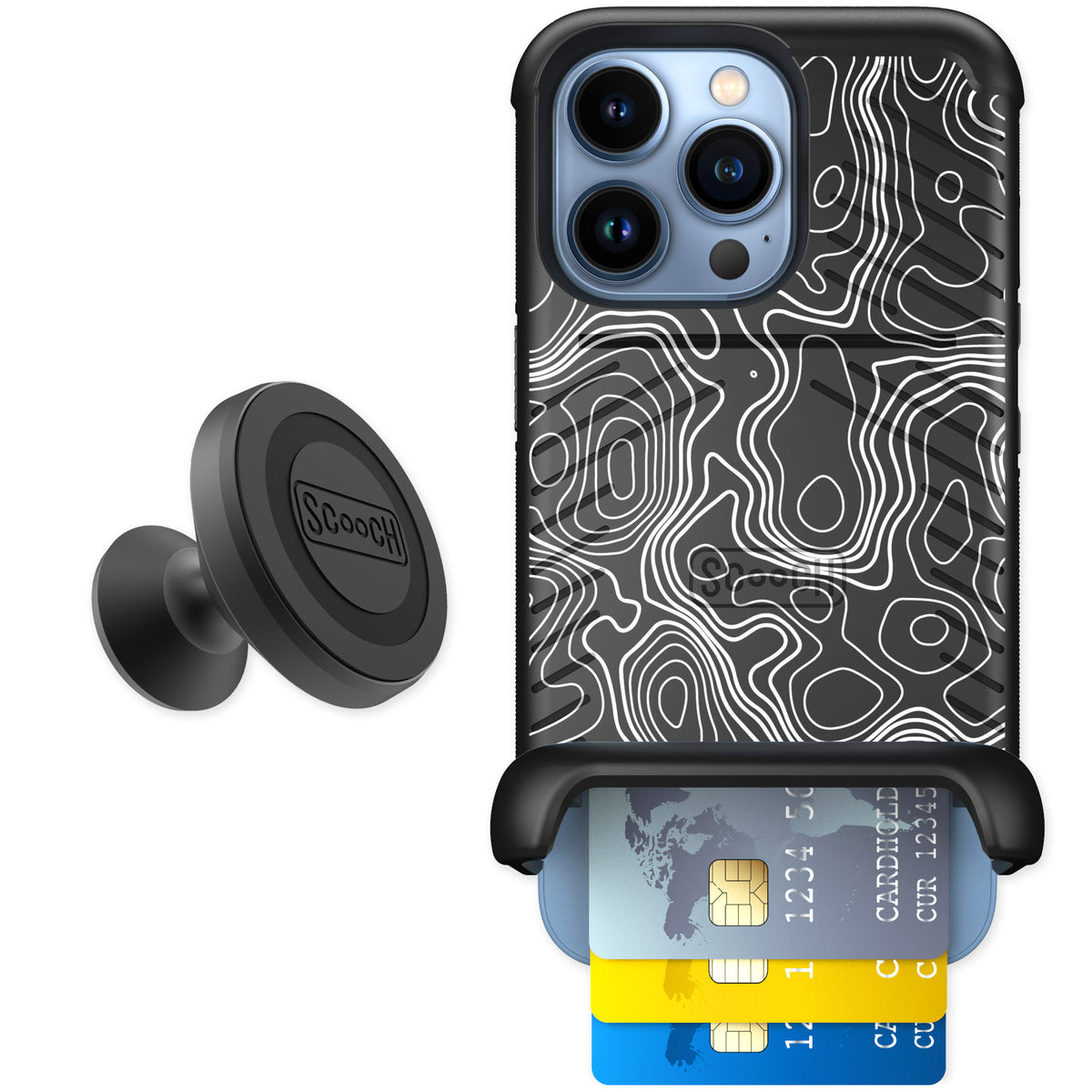 Scooch Wingmate Topography for iPhone 13 Pro — Starter Bundle