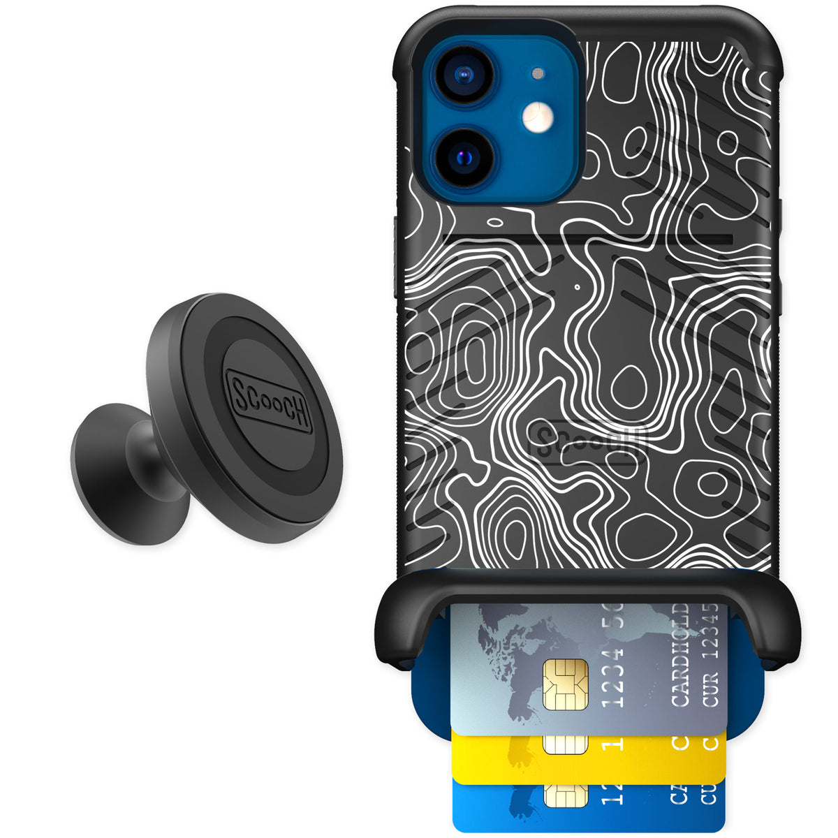 Scooch Wingmate Topography for iPhone 12 — Starter Bundle