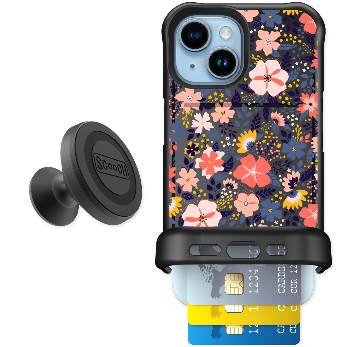 Scooch Wingmate Wildflowers for iPhone 15 — Starter Bundle