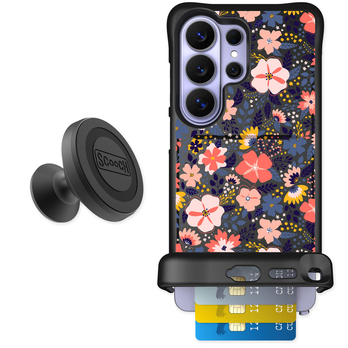 Scooch Wingmate Wildflowers for Galaxy S26 Ultra — Starter Bundle