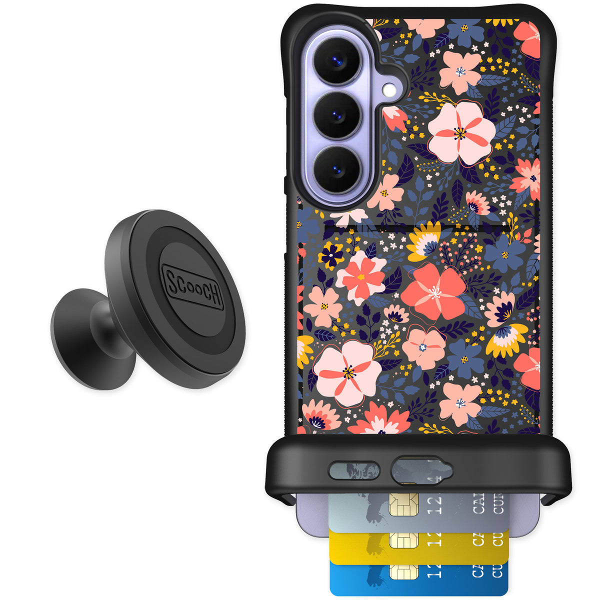 Scooch Wingmate Wildflowers for Galaxy S26+ — Starter Bundle