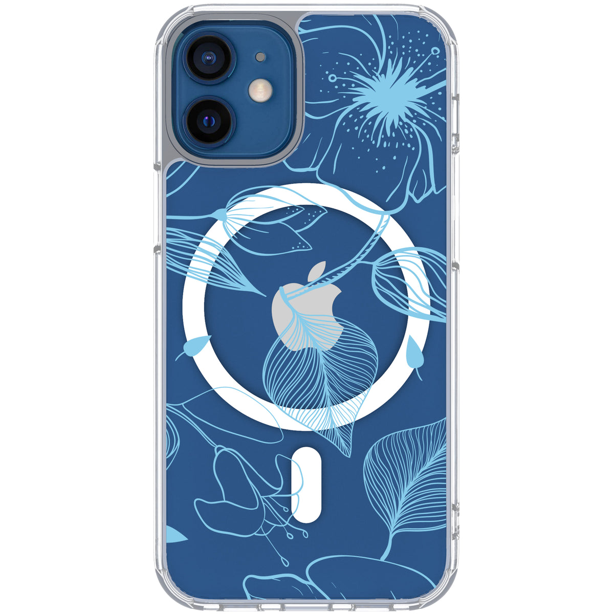 Scooch MagCase Blue Hibiscus for iPhone 12 mini case