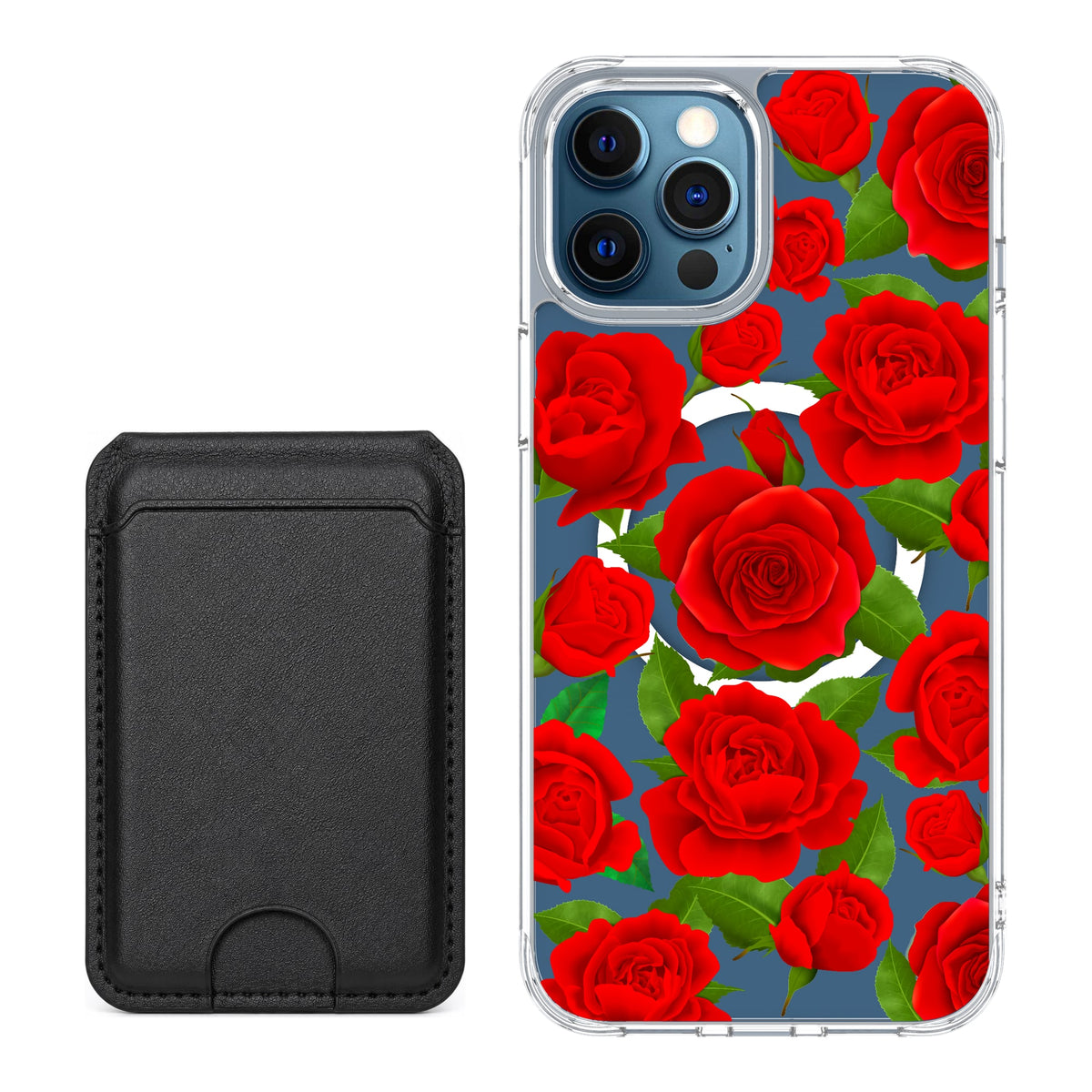 Scooch MagCase Rose Garden for iPhone 12 Pro Max with Black MagWallet
